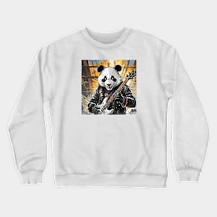 Metal Panda Grunge Rocky Panda Style Crewneck Sweatshirt